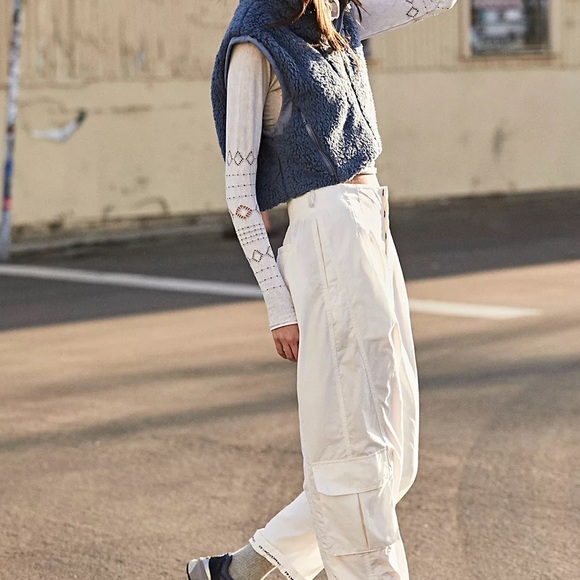 Medium Free People Movement Mesmerize Me Solid Pants Painted White - Picture 4 of 11